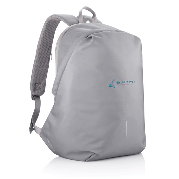 Bobby Soft, anti-theft backpack - Grey / Blue