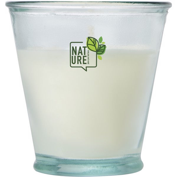 Luzz soybean candle with recycled glass holder