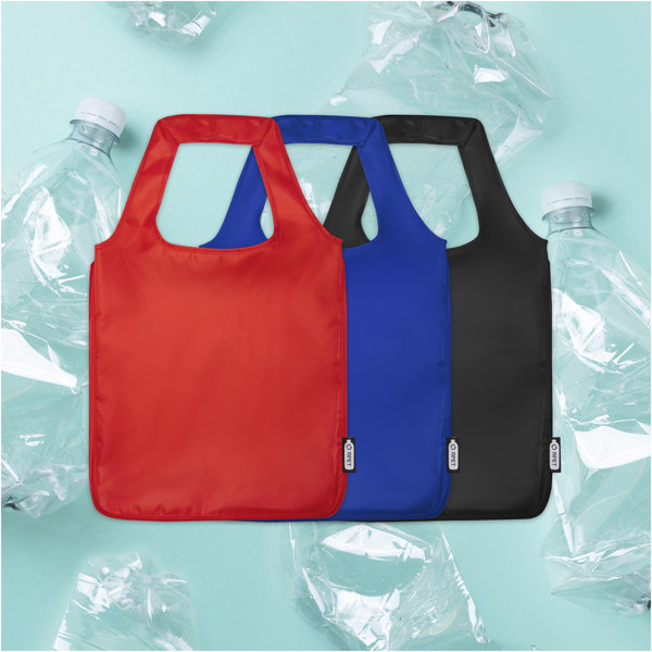 Ash RPET large foldable tote bag 14L - Black