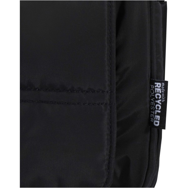 Puffer GRS recycled hangable toiletry bag 8L - Black