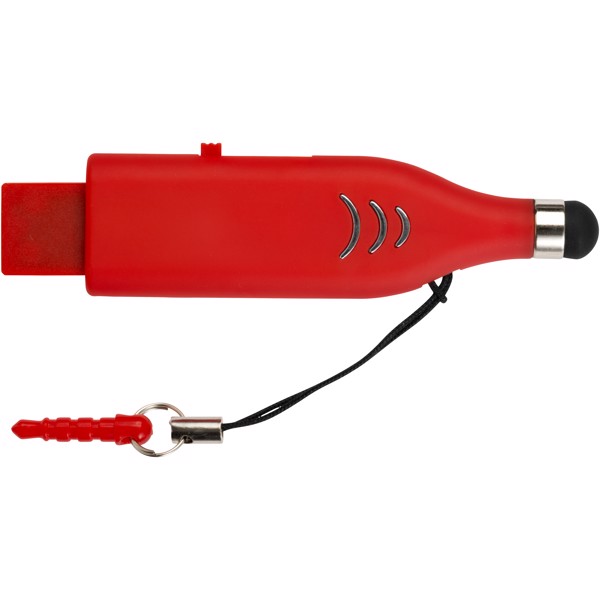 Stylus USB paměť - Červená s efektem námrazy / 4GB