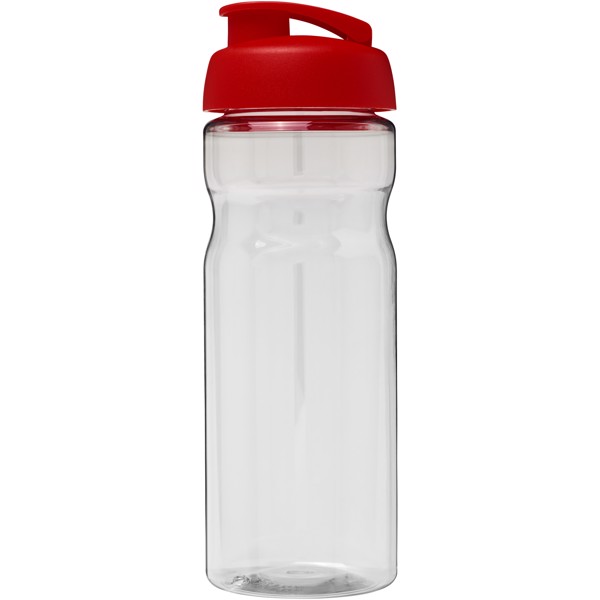 Sportovní láhev s vyklápěcím víčkem H2O Base® 650 ml - Průhledná / Červená s efektem námrazy