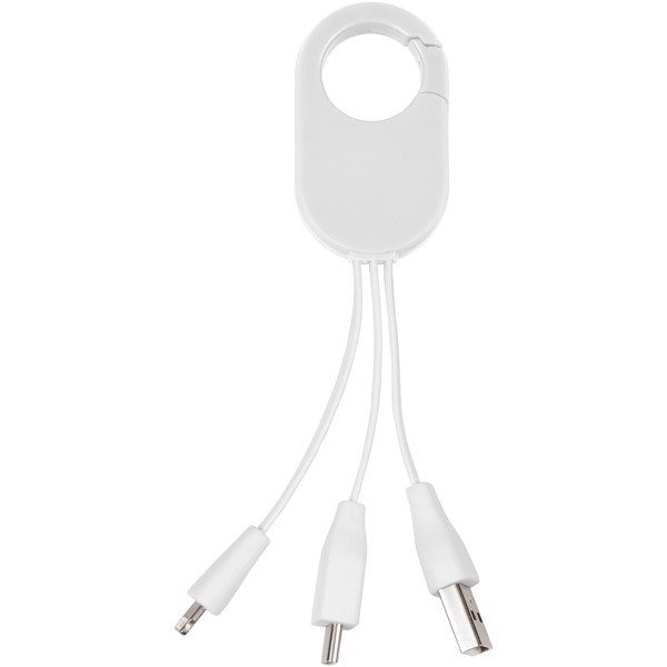 Troop 3-in-1 charging cable - White