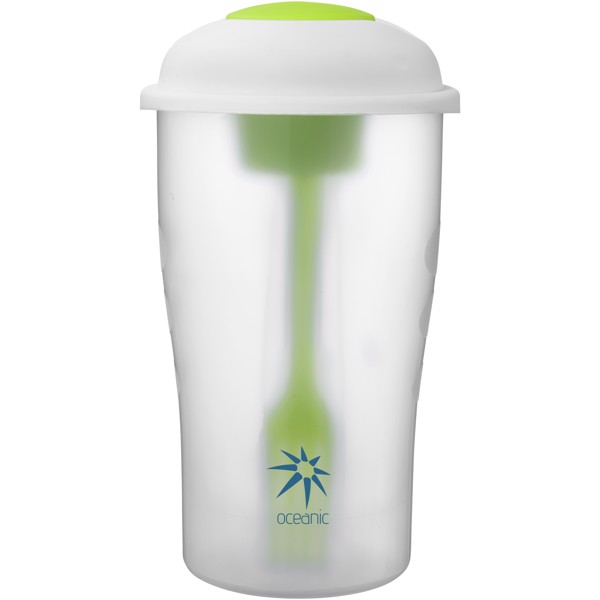 Shakey salad container set - Lime / Transparent