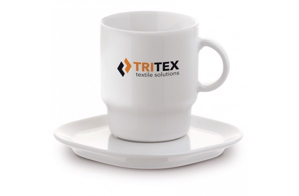 Satellite, cup & saucer, square 270ml