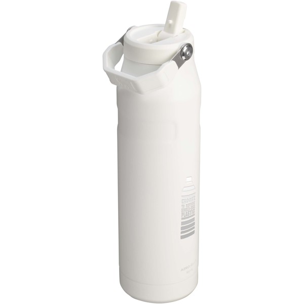 Stanley IceFlow™ 2.0 1.06 litre water bottle with flip straw - Frosted White