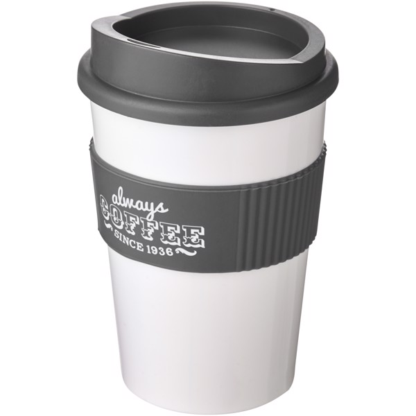 Americano® medio 300 ml con agarradera - Blanco / Gris