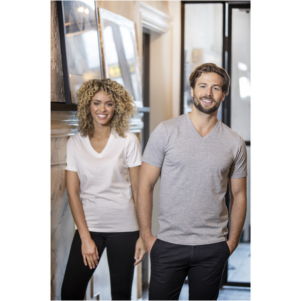 Somoto short sleeve men's V-neck t-shirt - White / 2XL