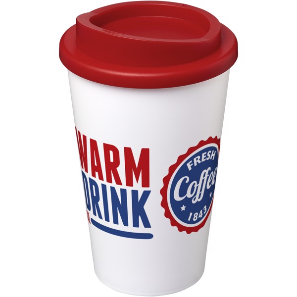Termo hrnek Americano® 350 ml - Bílá / Červená s efektem námrazy