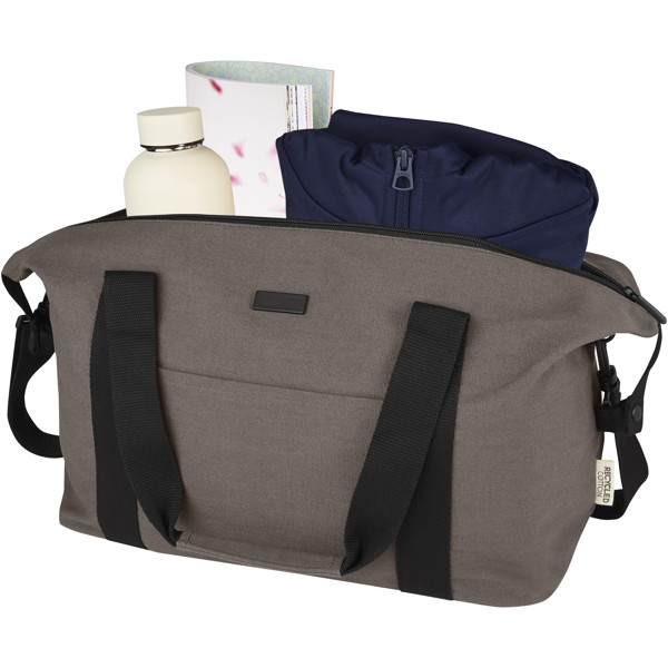 Joey GRS recycled canvas sports duffel bag 25L - Grey