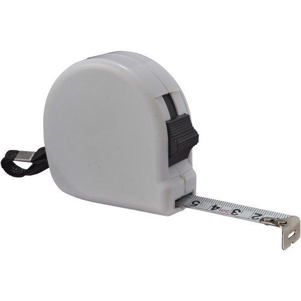 Liam 5 metre measuring tape - White