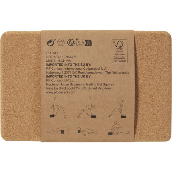 Trikona cork yoga brick