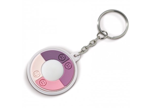 UV-checker keychain - White