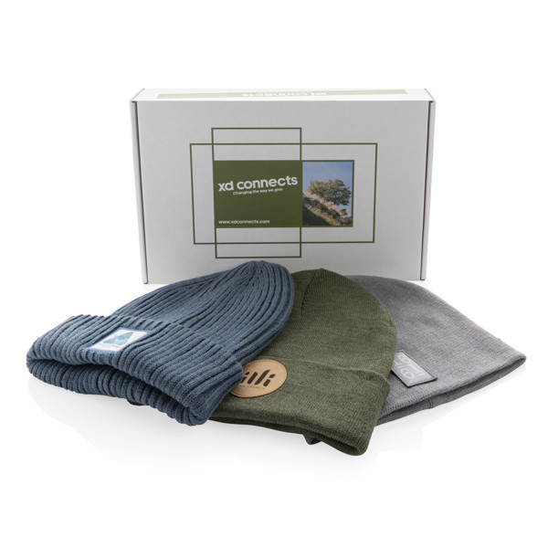 Klasická beanie čepice Impact z Polylana® AWARE™ - Šedá