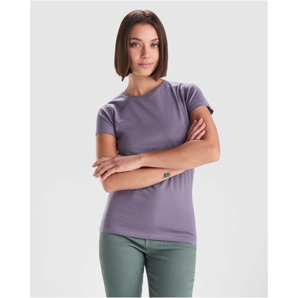 Breda organic cotton short sleeve women's t-shirt - Pale Red / XL