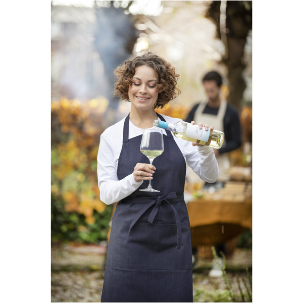 Jeen 200 g/m² recycled denim apron - Dark Blue