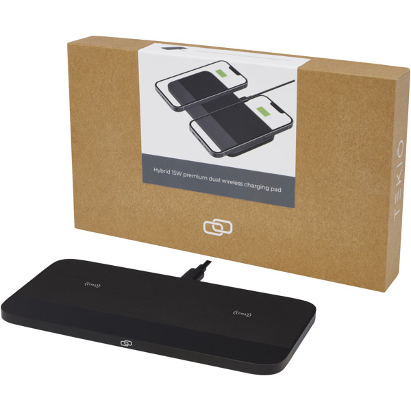 Hybrid 15W premium dual wireless charging pad