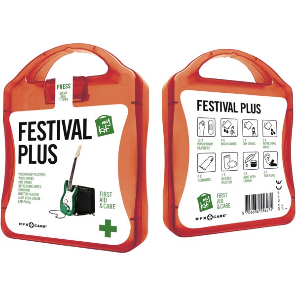 Festivalová lékarnička - Červená s efektem námrazy