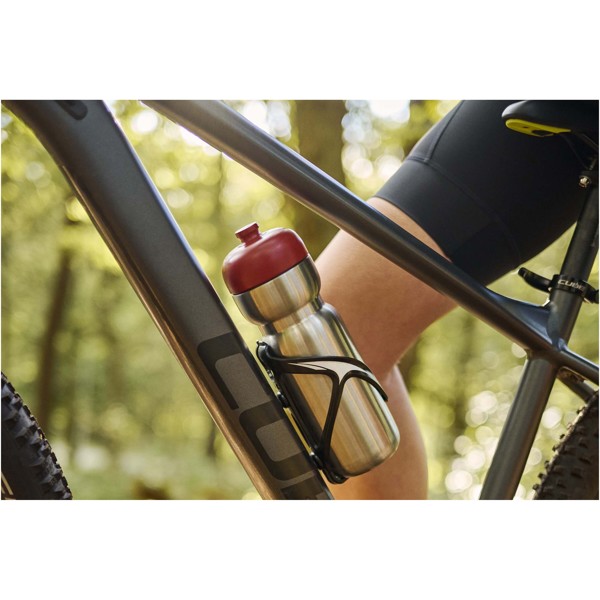 Mepal Pull 800 ml stainless steel sport bottle - White