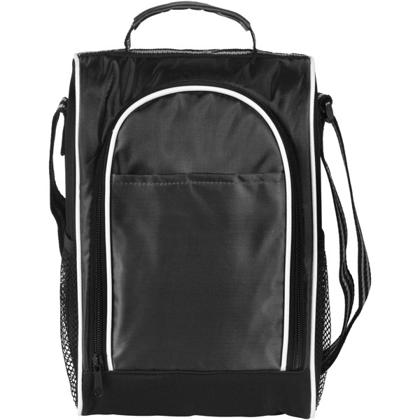Sporty insulated lunch cooler bag - Solid black