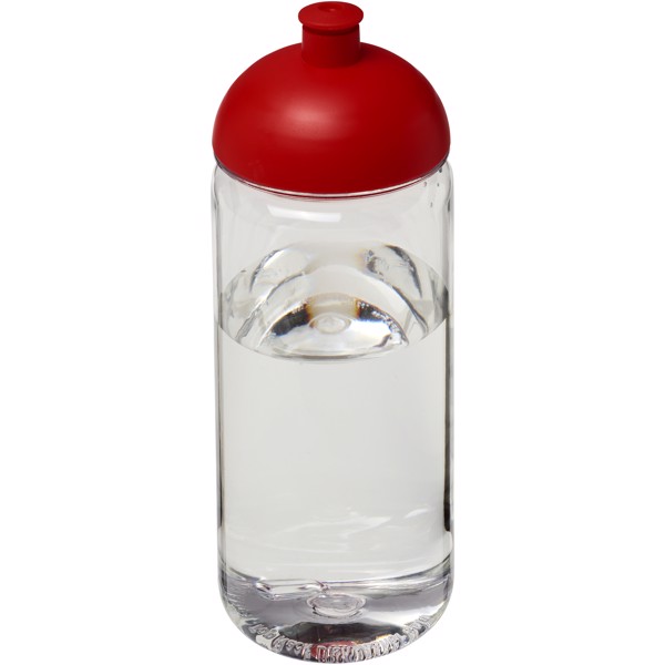 Sportovní láhev s kupolovitým víčkem Octave Tritan™ 600 ml - Průhledná / Červená s efektem námrazy
