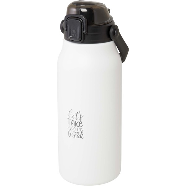 Giganto 1600 ml RCS certified recycled stainless steel copper vacuum insulated bottle - White