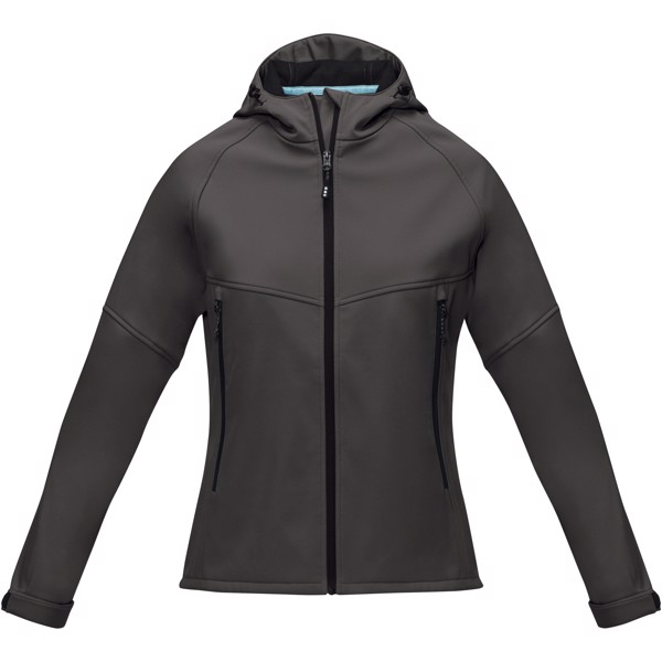 Coltan women’s GRS recycled softshell jacket - Storm Grey / 2XL