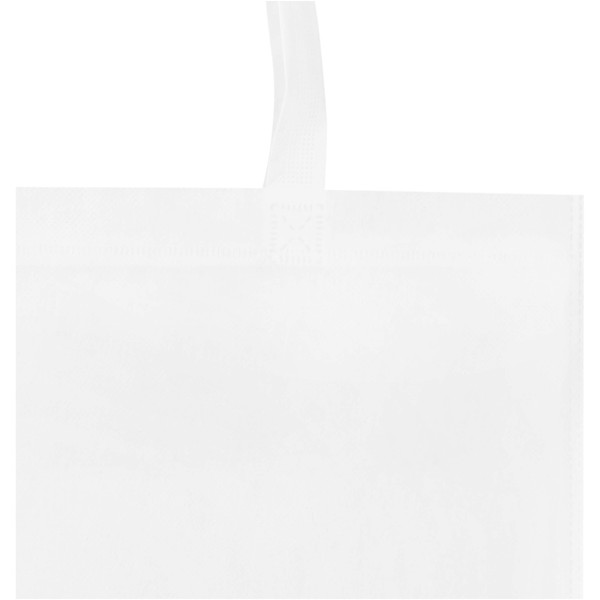 EcoSeal GRS recycled nonwoven convention tote bag 6L - White