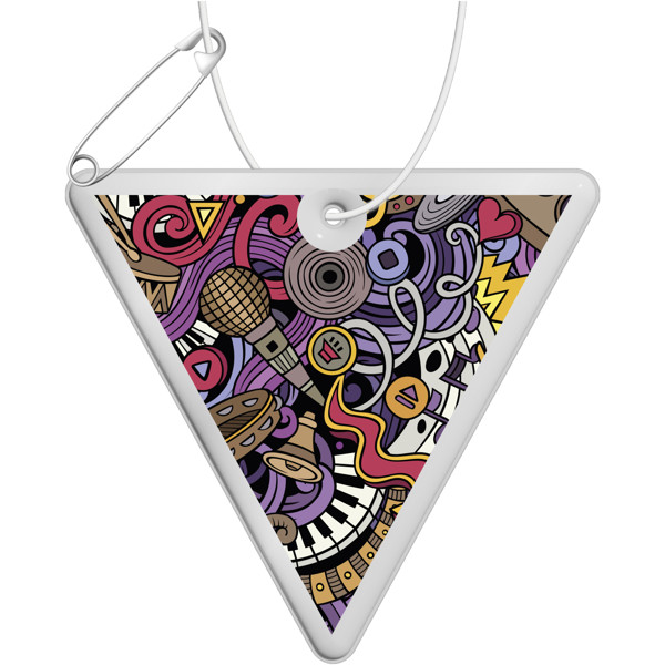 RFX™ H-12 inverted triangle reflective PVC hanger - White