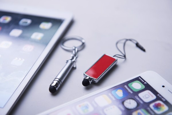 Stylus Touch Pen Keyring Indur - Silver