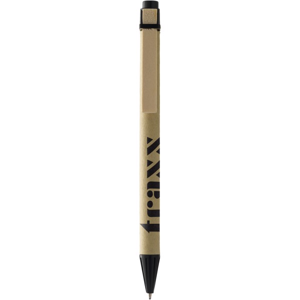 Salvador recycled ballpoint pen - Natural / Solid black