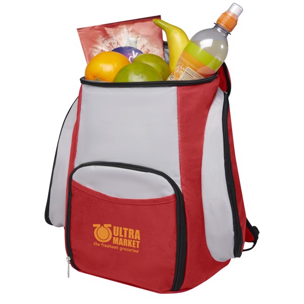 Brisbane cooler backpack - Red / Grey