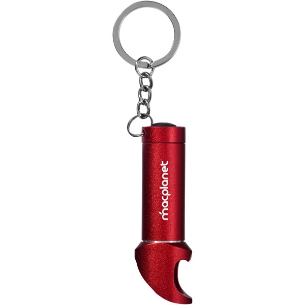 Llavero linterna 3 LED con abrebotellas “Lobster” - Rojo