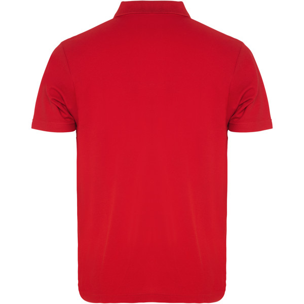 Austral short sleeve unisex polo - Red / M
