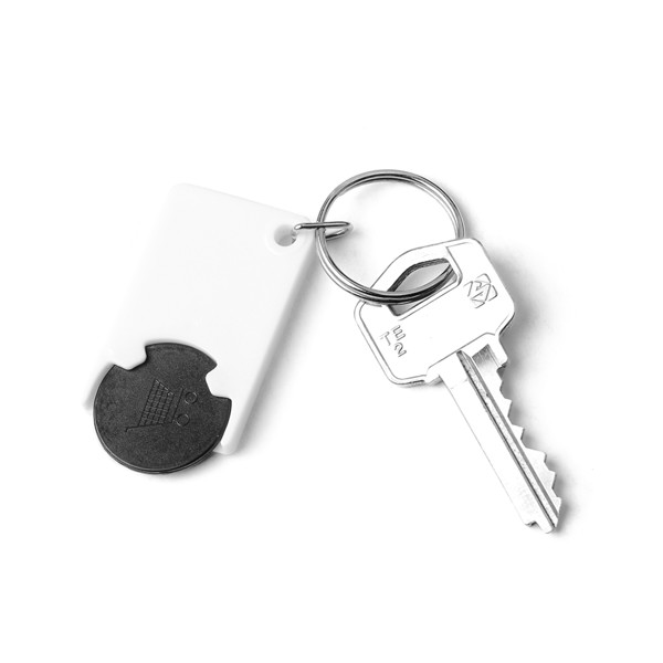 Keyring Coin Zabax - White