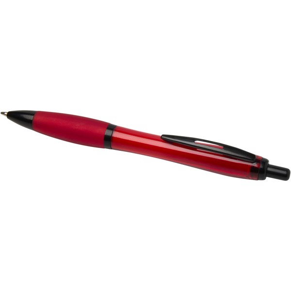 Nash recycled plastic ballpoint pen with black trims (black ink) - Red