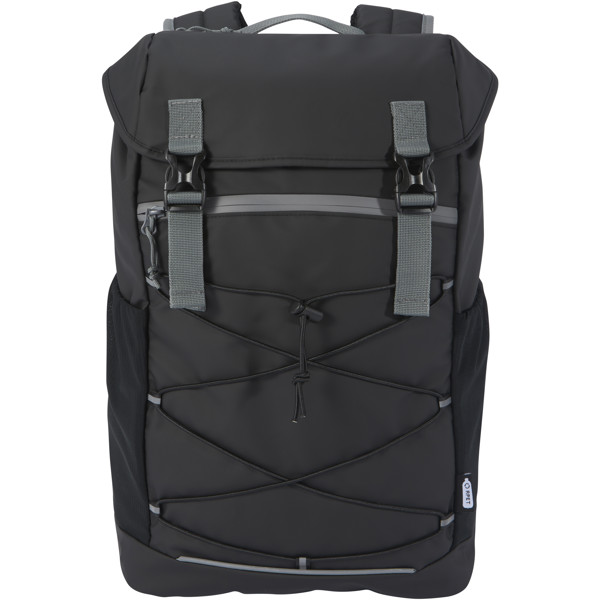 Aqua 15.6\" GRS recycled water resistant laptop backpack 23L