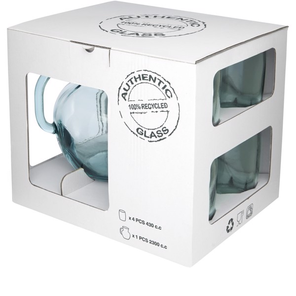 Terazza 5-piece recycled glass set