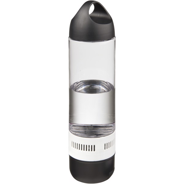 Ace 500 ml sports bottle with Bluetooth® speaker - White