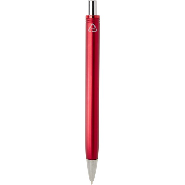 Feld RCS recycled ballpoint pen with metallic finish (black ink) - Red