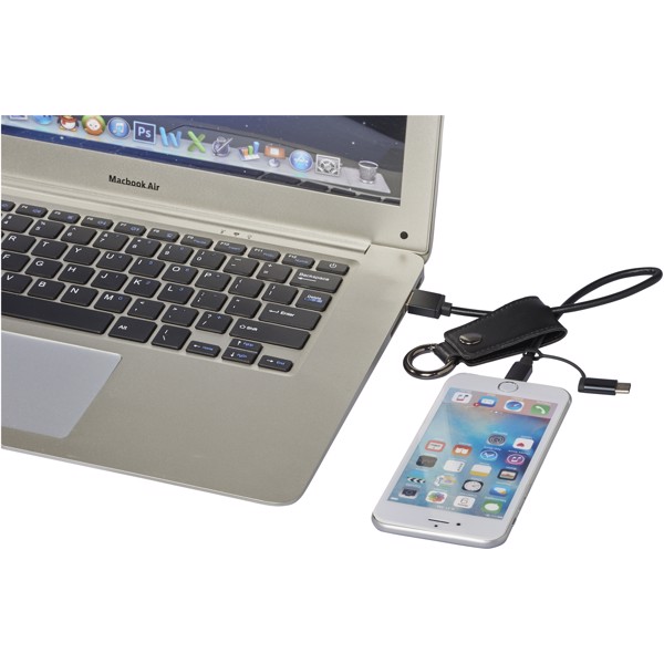 Posh 3-in-1 charging cable - Solid black