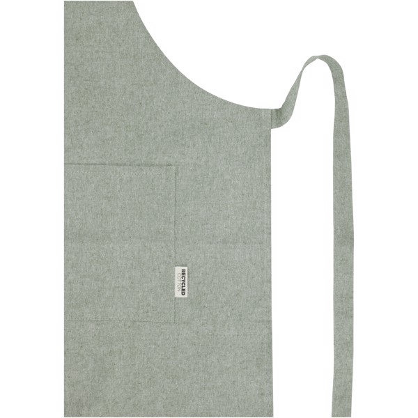 Pheebs 200 g/m² recycled cotton apron - Heather green