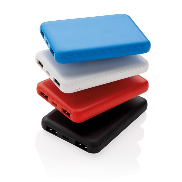 High Density 5.000 mAh Pocket Powerbank - White