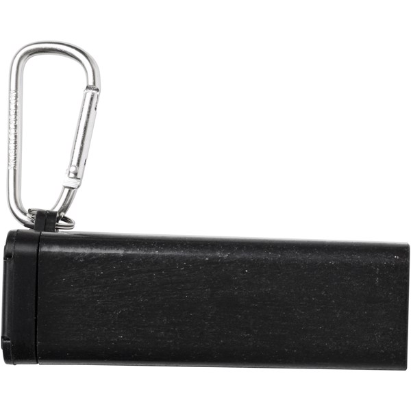 Sada příborů Galen z pšeničné slámy a s držákem na telefon - Černá