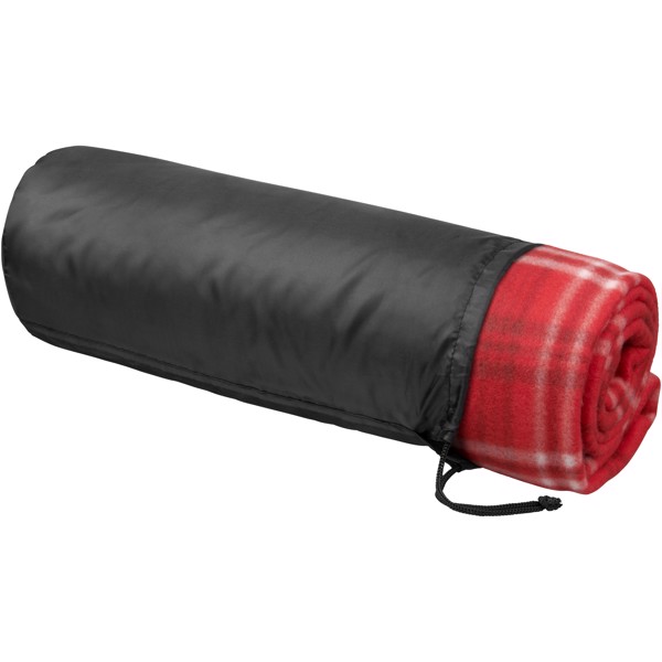 Scot checkered plaid blanket - Red