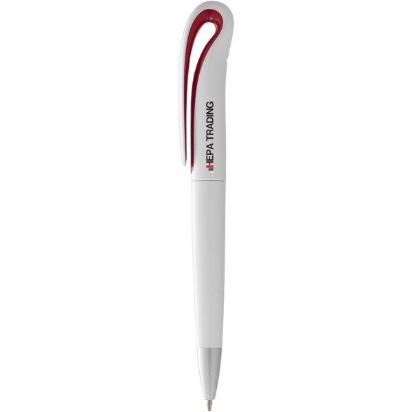 Bolígrafo "Swansea" - Blanco / Rojo