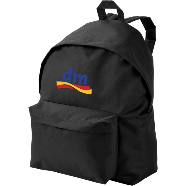 Urban covered zipper backpack - Solid black