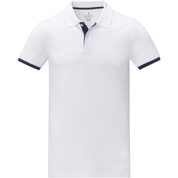 Morgan short sleeve men's duotone polo - White / XS