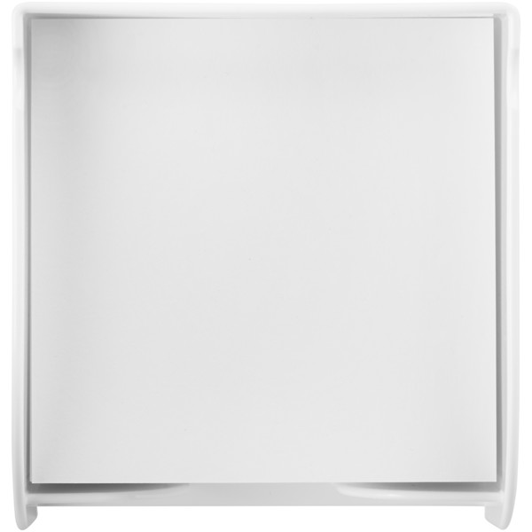 Vessel medium memo block and holder - White