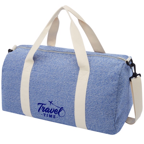 Bolsa de lona de poliéster y algodón reciclado de 450 g/m² "Pheebs" - Azul marino